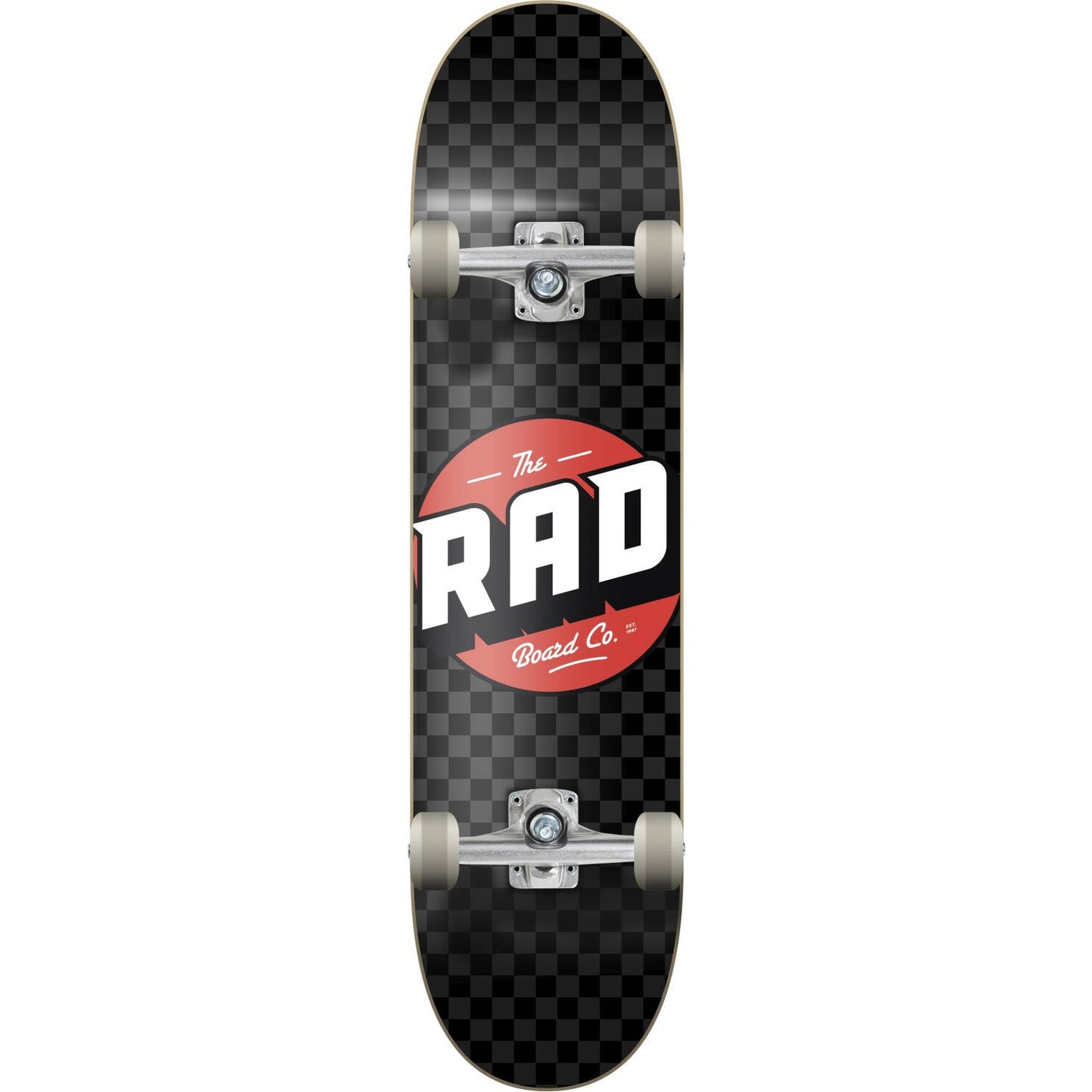 RAD Checkers Progressives Skateboard - Black/Grey-ScootWorld.de