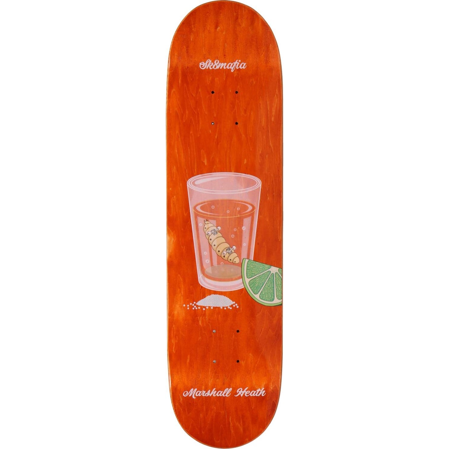 Sk8mafia Marshall Heath Hacked Skateboard Deck - Orange-ScootWorld.de