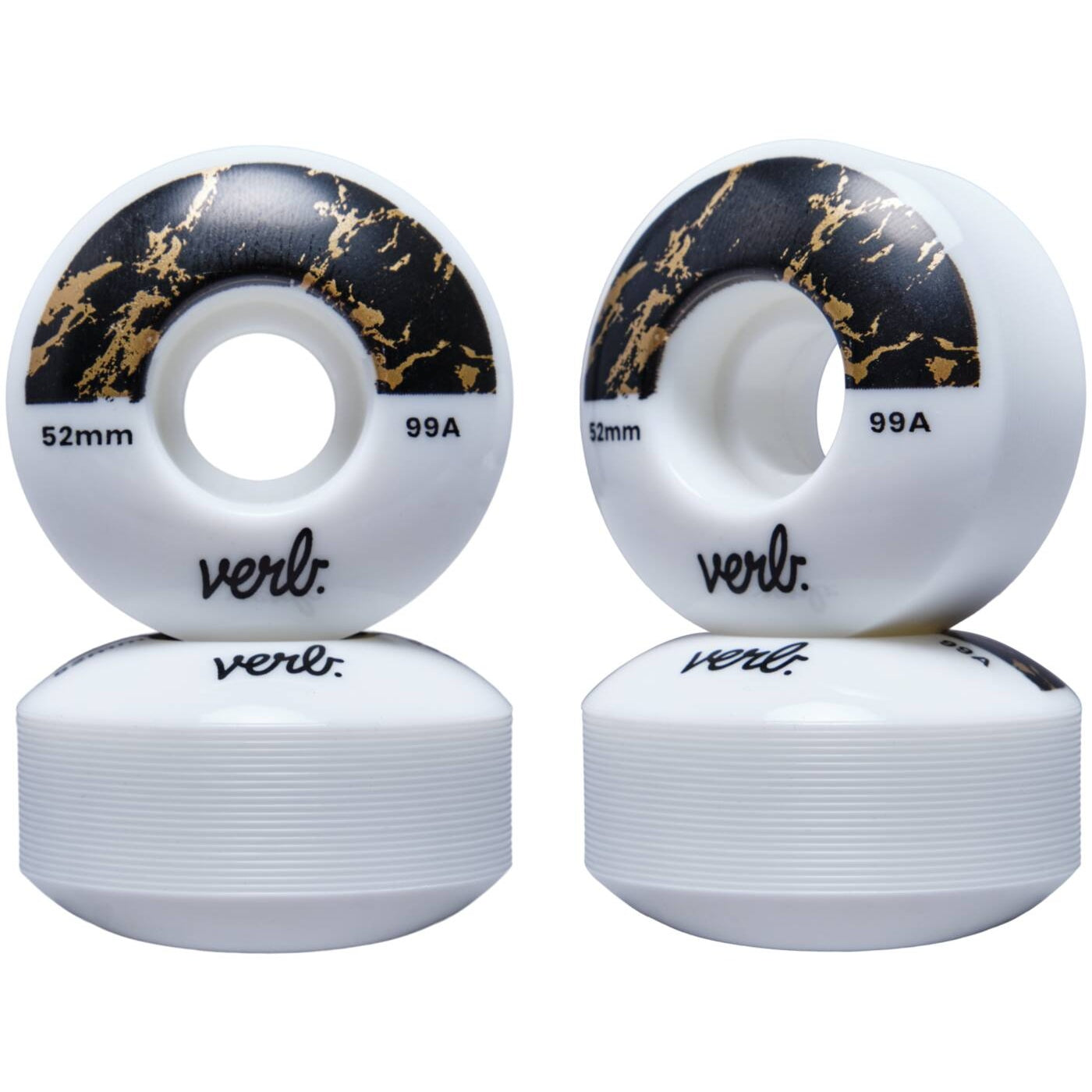 Verb Dip 99A Skateboard Rollen 4-Pack - Marbel Black-ScootWorld.de