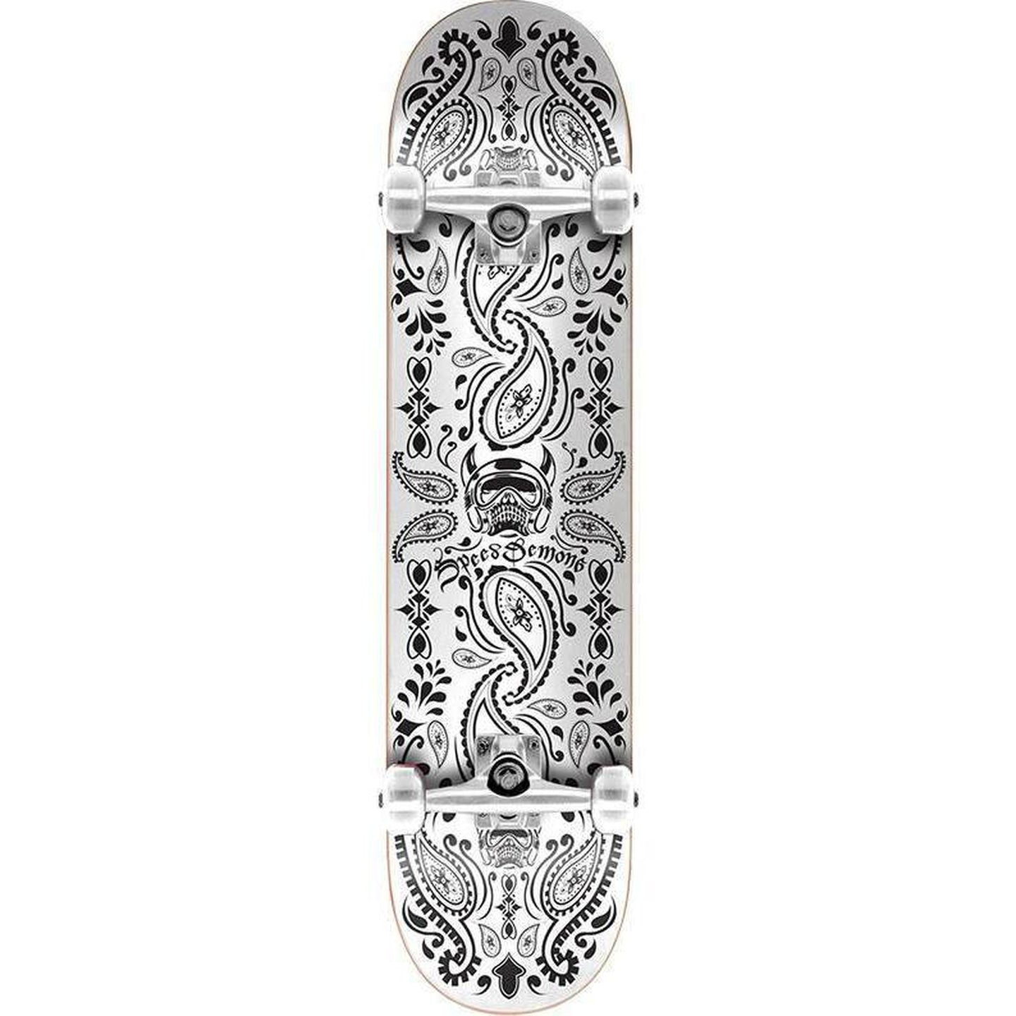 Speed Demons Bandana Skateboard Komplettboard - Bandana Black/White-ScootWorld.de