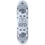 KFD Bandana Komplett-Skateboard - White-ScootWorld.de