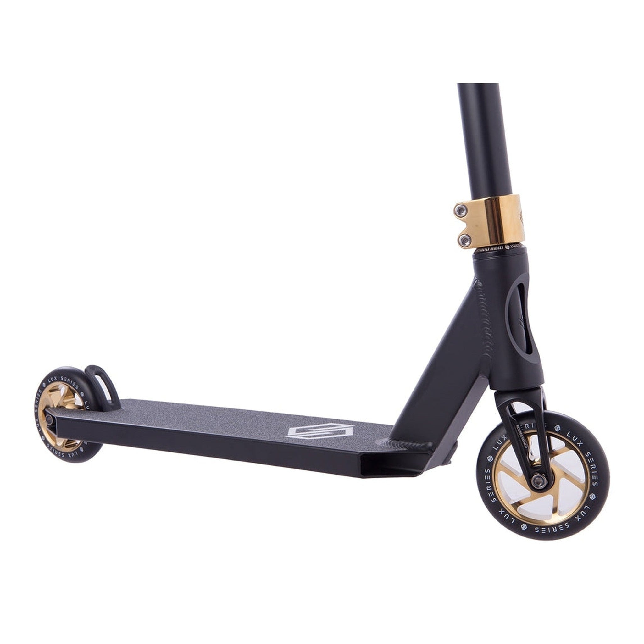 Striker Lux Stunt Scooter - Black/Gold Chrome-ScootWorld.de