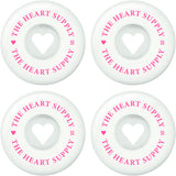 Heart Supply Clean Heart 99A Skateboard Rollen 4-Pak - White/Pink-ScootWorld.de