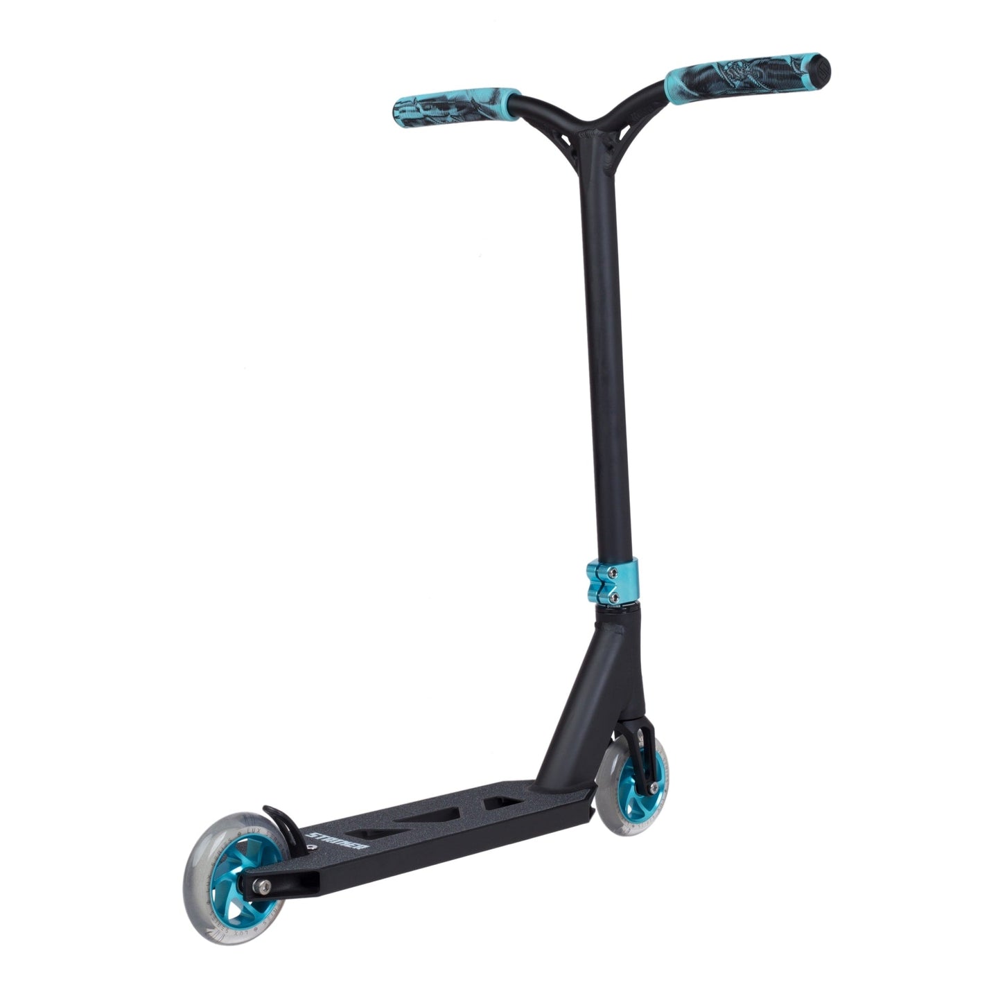 Striker Lux Youth Stunt Scooter - Clear/Teal-ScootWorld.de