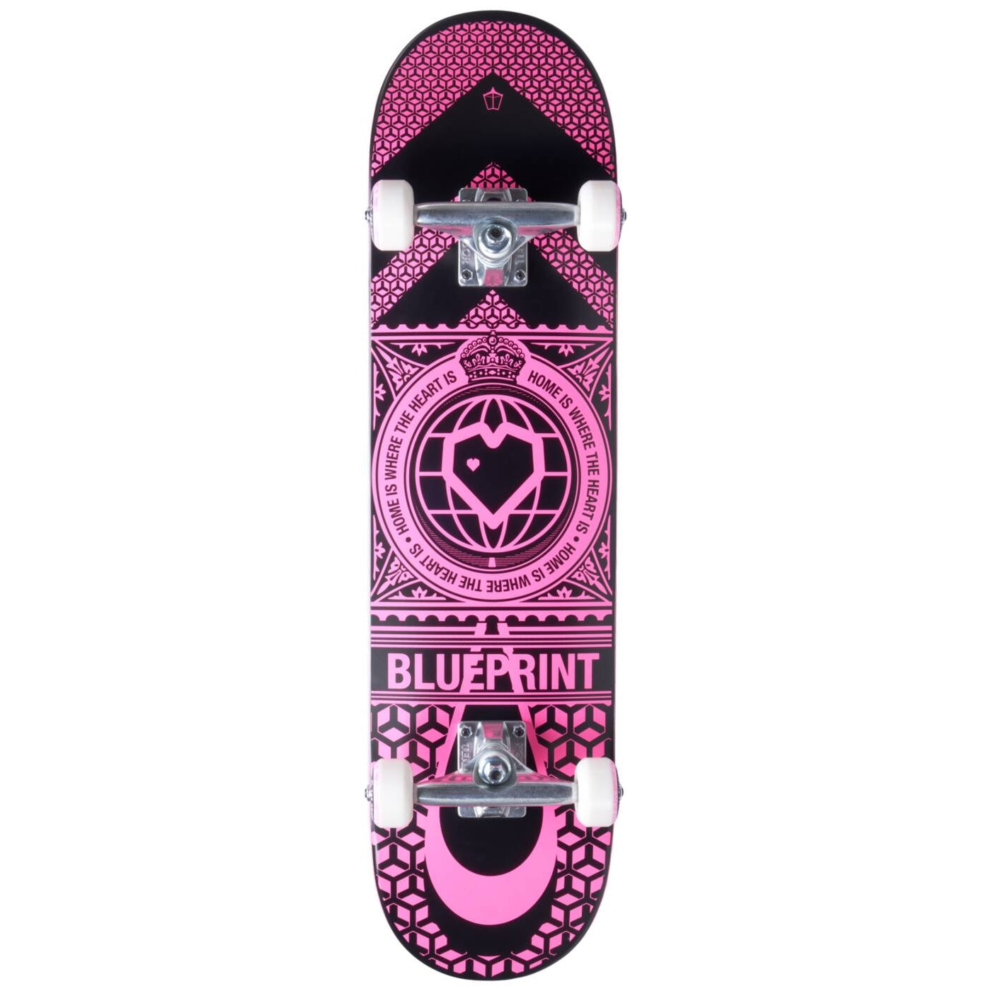 Blueprint Home Heart Komplett-Skateboard - Black/Pink-ScootWorld.de