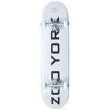 Zoo York Logo Block Skateboard - White-ScootWorld.de