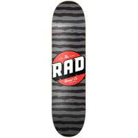 RAD Stripes Logo Skateboard Deck - Grey-ScootWorld.de